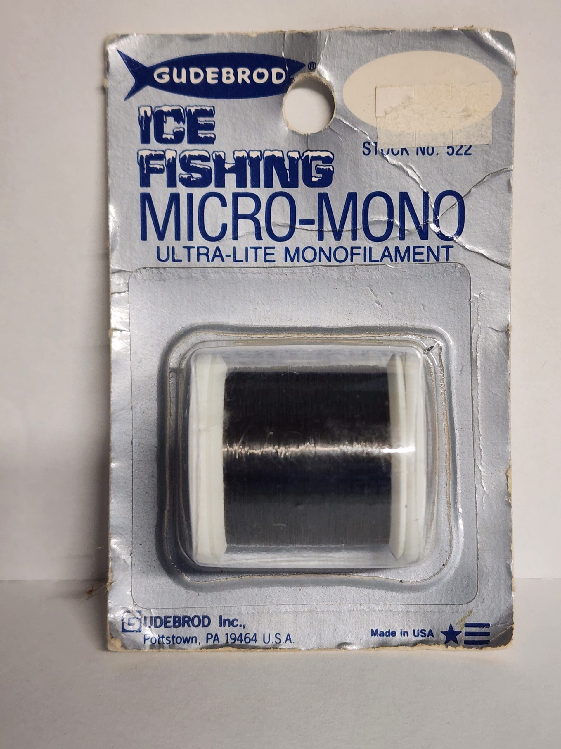 Gudebrod Micro Mono Ice Fishing Line 2 lb. 100 Yards