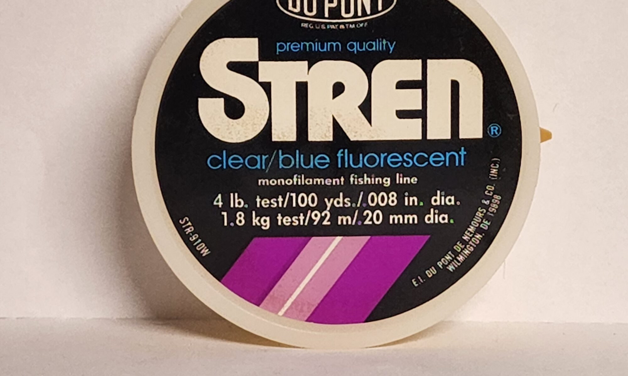 Stren Clear/Blue Fluorescent Monofilament Fishing Line 4 lb. 100