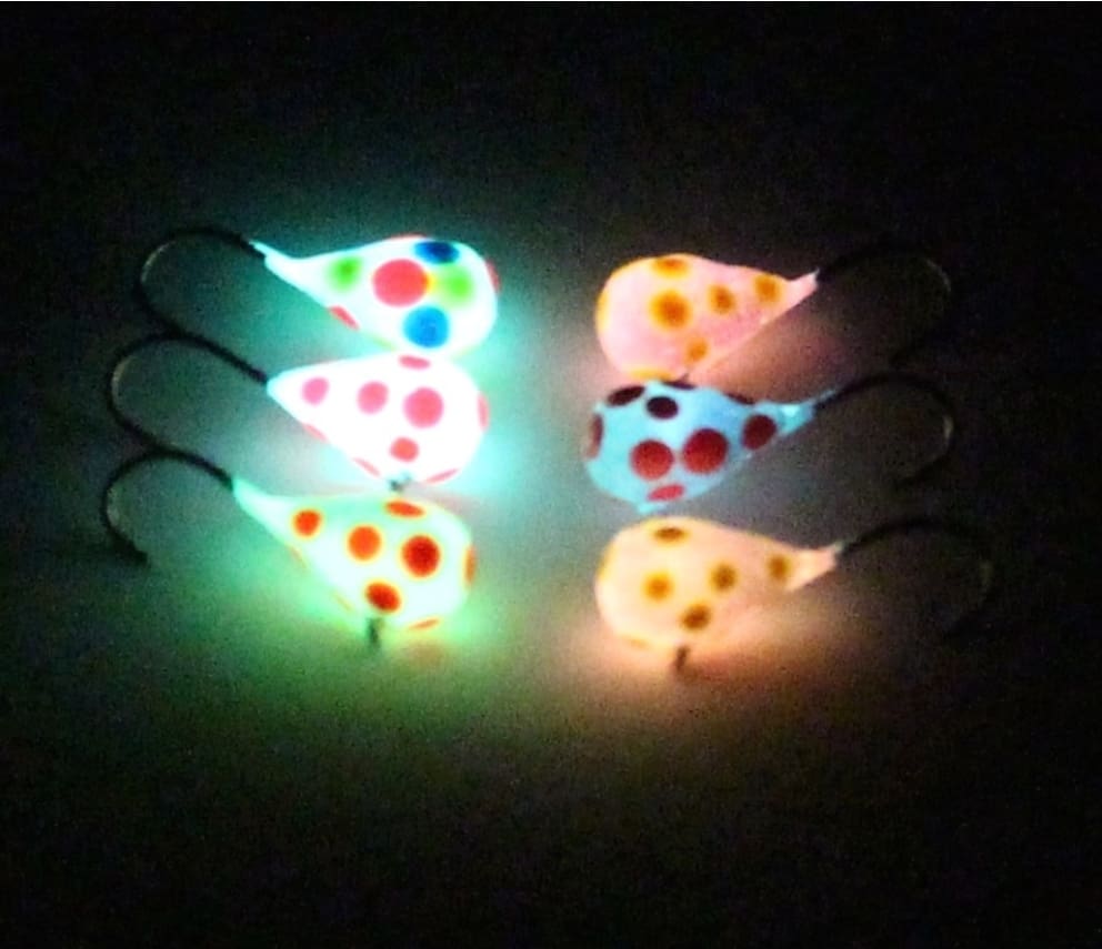 Widow Maker Tungsten Polka Dot Glow Dropper- 4MM/#14