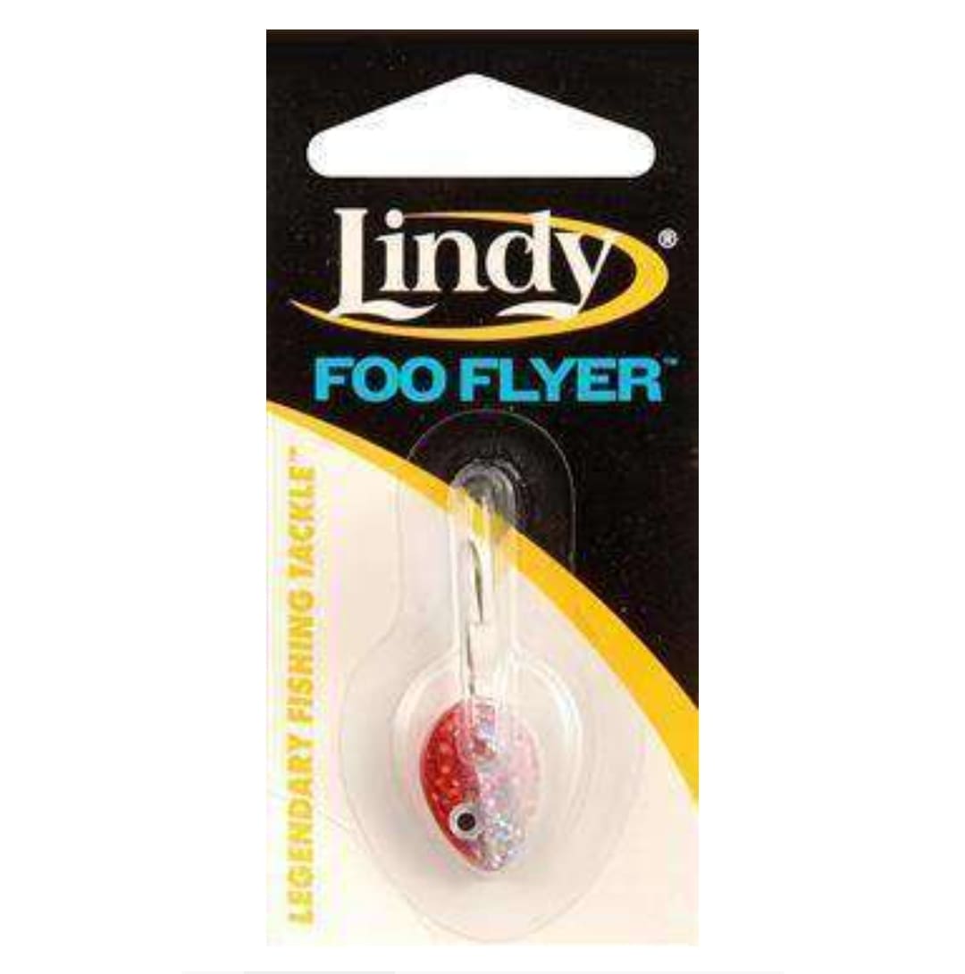 Lindy Foo Flyer Ice Fishing Jig - Red Glow 1/16